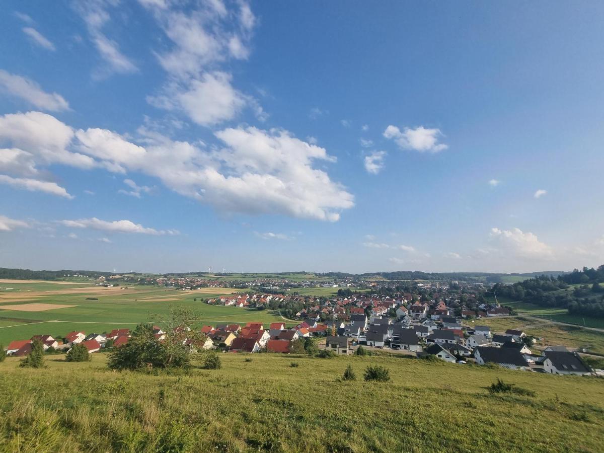 Ferienwohnung Biosphaerenblick Münsingen Exterior foto