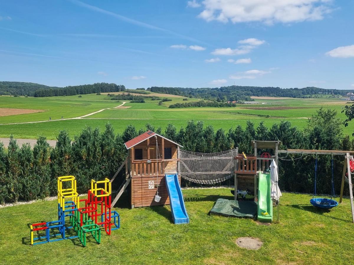 Ferienwohnung Biosphaerenblick Münsingen Exterior foto