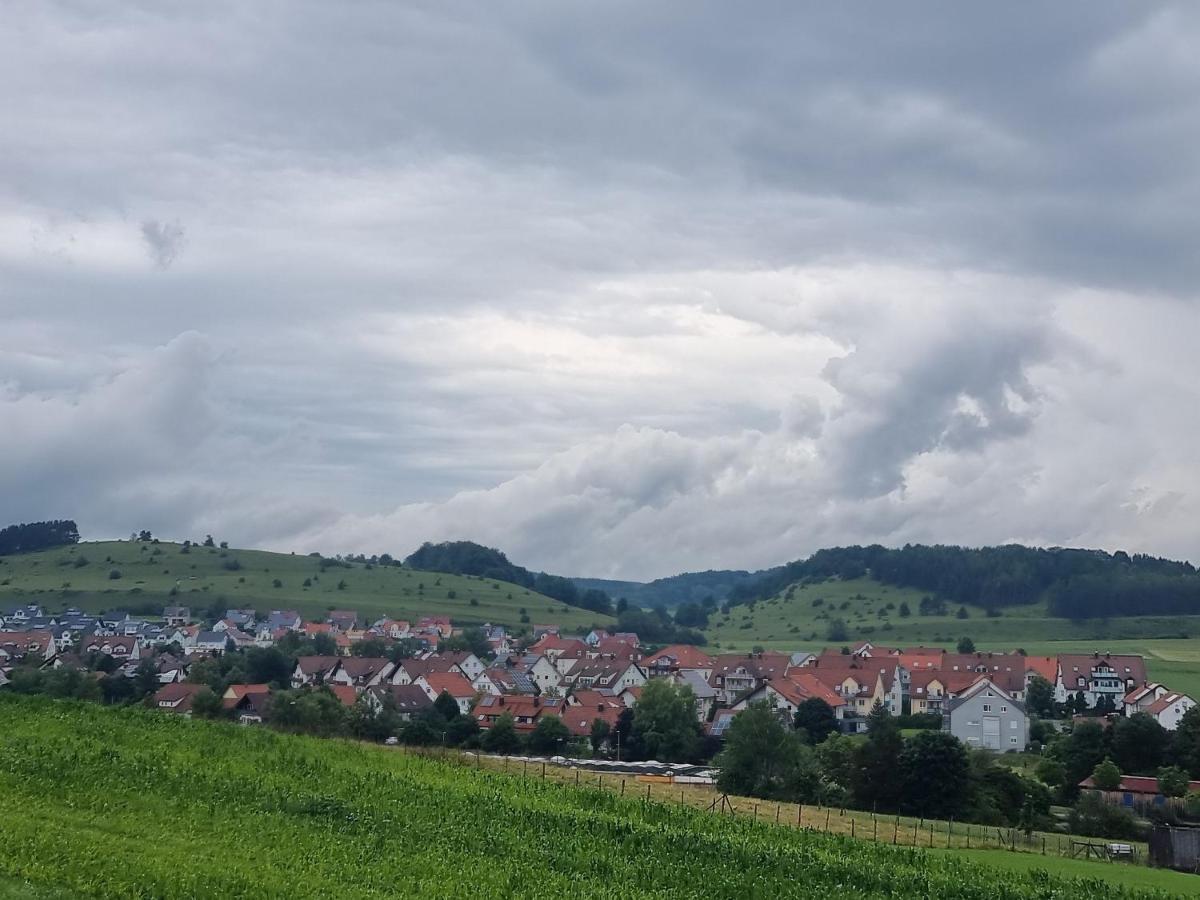 Ferienwohnung Biosphaerenblick Münsingen Exterior foto